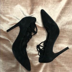Jeffery Campbell Lace up/ tie up heels